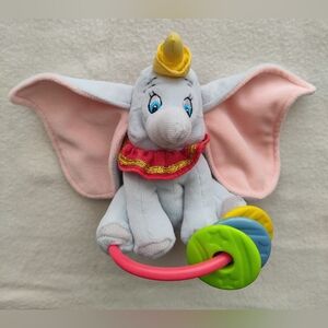 Machine Washable Dumbo Disney Classics Infant Rattle Toy Elephant
